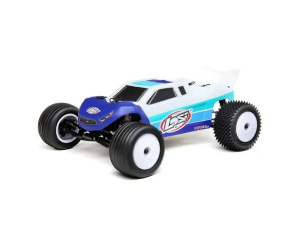 Losi Mini T 2.0 Brushless RTR 1 18 2wd Stadium Truck Blue LOS01019T2