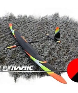 Pike Dynamic F5J 1600gm Version w LDS Installation to suit Hitec D145SW White Black Fluoro Red