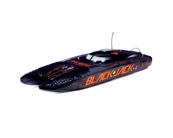 Pro Boat Blackjack 42 Brushless 8S Catamaran RTR Black Orange PRB08043T1