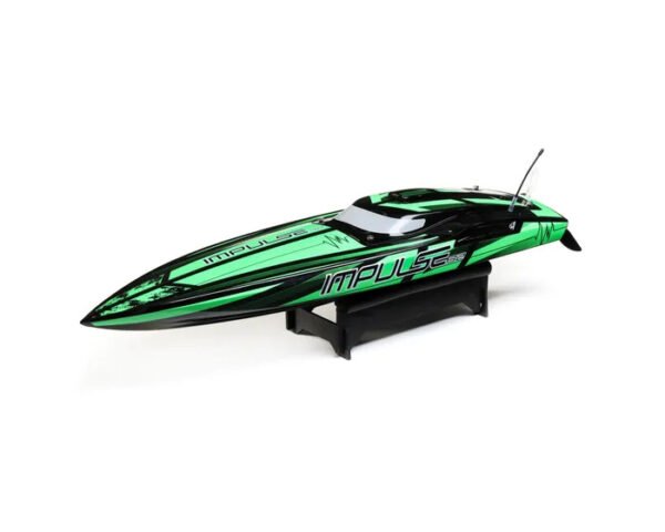 Pro Boat Impulse 32 RC Boat with Smart Technology RTR Black Green PRB08037T1