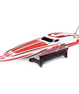 Pro Boat Impulse 32 RC Boat with Smart Technology RTR White Red PRB08037T2