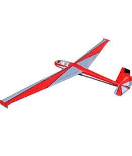 Sebart Blanik Glider V2 ARF Silver Red